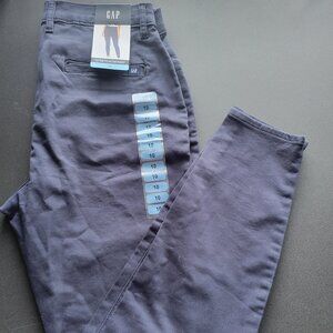 GAP Blue Pants Women's 10 Stretch Skinny Straight  Leg NWT